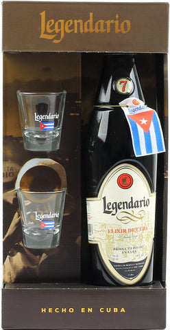 Ron Legendario Elixir de Cuba Geschenkset 34% 0,7l