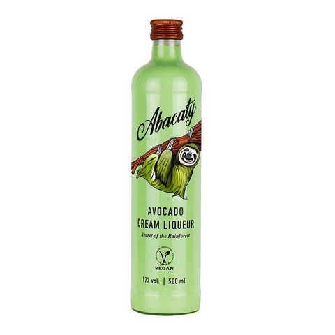 Flasche Abacaty, vegane Creamlikör mit Avocado.